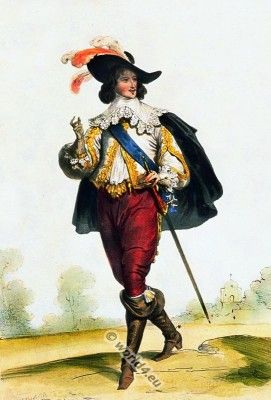 Court of Louis XIII. Nobleman fashion in 17th century. 17 Century Fashion Men, Baroque Fashion 17th Century, 17 Century Fashion, Musketeer Costume, 17th Century Clothing, Abstract Painting Acrylic Modern, Scottish Clothing, 17th Century Fashion, Contemporary Costumes