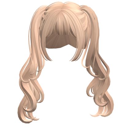 Fluffy Pigtails, Roblox Hairs, Blonde Pigtails, Create An Avatar, Long Blonde, Hair Accessory, Mix Match, Long Hair, Avatar