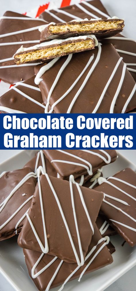 These Chocolate Covered Graham Crackers are such a fun and easy no bake treat you can make any time of year! Decorate with sprinkles or colored chocolate for the holidays or any occasion. Chocolate Graham Cracker Recipes, Graham Cracker Dessert, Chocolate Fudge Bars, Cracker Dessert, Chocolate Covered Graham Crackers, Colored Chocolate, Lemon And Strawberry, Graham Cracker Recipes, Dessert Inspiration