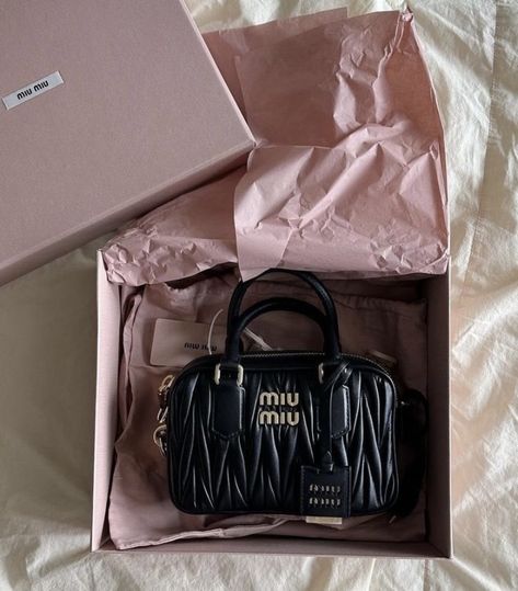 Miumiu Bags, Miu Miu Handbags, Luxury Bags Collection, Aesthetic Bags, Miu Miu Bag, Bag Obsession, Girly Bags, Closet Organizer, Fancy Bags