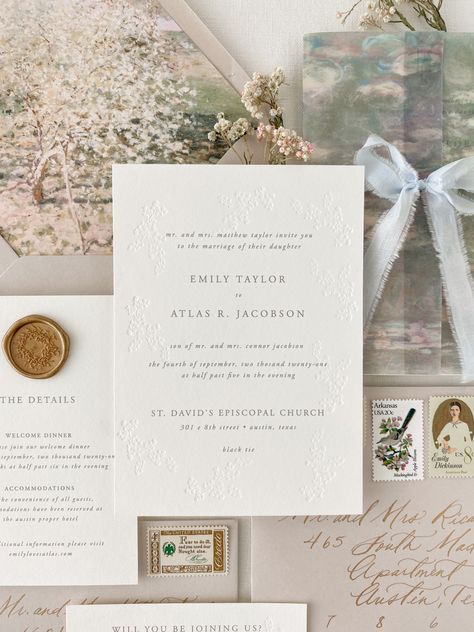 Best Minted Wedding Invitations, Wedding Invitation Suite Photography, Wedding Invitations Vellum Overlays, Romantic Theme Wedding Invitations, Classic Chic Wedding Invitations, Wedding Invitations Traditional Elegant, Simple Aesthetic Wedding Invitation, Embossed Wedding Invitations Elegant, Classic Wedding Invitations Elegant Gold