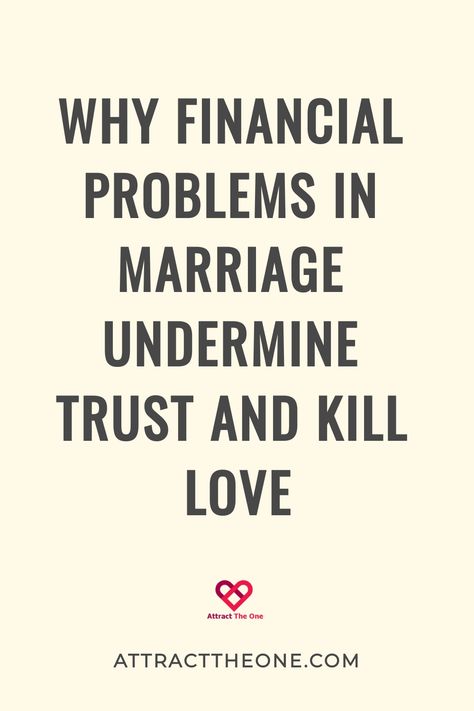 Why financial problems in marriage undermine trust and kill love. Marriage Restoration, Marriage Advice Quotes, Advice For Newlyweds, Managing Money, Marriage Help, Best Marriage Advice, Money Problems, Financial Problems, Marriage Problems