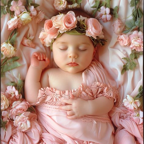 Aphrodite Princess Theme Newborn Photoshoot, Spring Newborn Photoshoot, Princess Milestone Pictures, Baby Fairy Photoshoot, 2 Months Baby Photoshoot, Fairy Photoshoot, Baby Christmas Photos, Monthly Baby Pictures, Baby Pictures Newborn