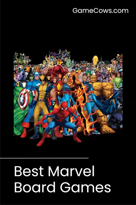 Best Marvel Board Games Family Game Night Ideas, Board Games For Adults, Couples Gift Ideas, Board Games For Couples, Kids Board Games, Game Night Ideas, Best Board Games, Games For Couples, Marvel Champions