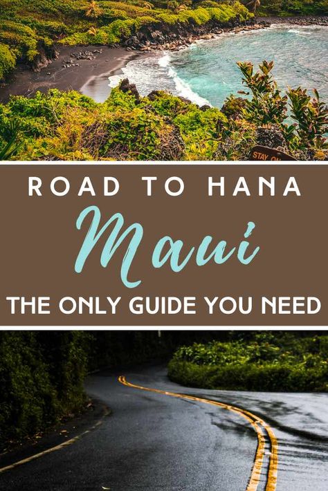 Road To Hana Map, Road To Hana Stops, Road To Hana Maui, Hana Hawaii, Maui Travel Guide, Maui Itinerary, Hana Highway, Hawaii Itinerary, Hana Maui