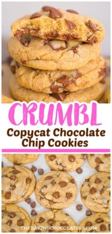 Crumble Chocolate Chip Cookie Recipe, Crumbl Chocolate Chip Cookies, Easy Homemade Chocolate Chip Cookies, Cookie Dough Filling, Cookies Recipes Chocolate, Homemade Chocolate Chips, Homemade Chocolate Chip Cookies, Baking 101, Frozen Cookies