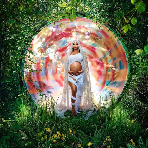 @nickiminaj posted on their Instagram profile: “And finally, the Virgin Mary by #DavidLaChapelle 🙏” Nicki Minaj Pregnant, Nikki Minaj, David Lachapelle, Celebrity Moms, Woman Standing, Paris Hilton, Baby Bumps, Pregnancy Shoot, Maternity Pictures