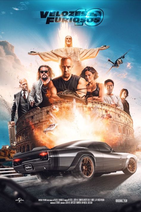 Movie Fast And Furious, Fast And Furious Cast, Fate Of The Furious, Action Movie Poster, Fast And Furious Actors, The Fast And The Furious, Fast Five, Fast And The Furious, Movie Talk