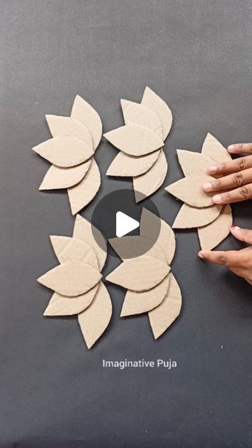 Foam Board Crafts, Paper Lotus, Paper Mobile, Diwali Decorations At Home, Flower Wall Hanging, Darshan Raval, Diwali Diy, Paper Craft Diy Projects, Card Board