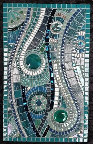 Mosaic Art Abstract, Mosaic Designs Pattern Templates Free Printable, Rice Painting, Mosaic Waves, Abstract Mosaic Art, Mosaic Wall Hanging, Mosaic Art Diy, Mixed Media Mosaic, Abstract Mosaic