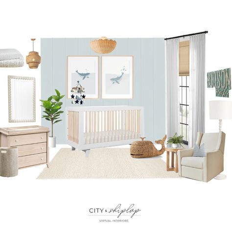 Gender neutral nursey idea Coastal Theme Nursery, Babyletto Hudson, Coastal Nursery, Coastal Theme, Theme Nursery, Nursery Inspo, Nursery Themes, Kids Rooms, 3 In 1