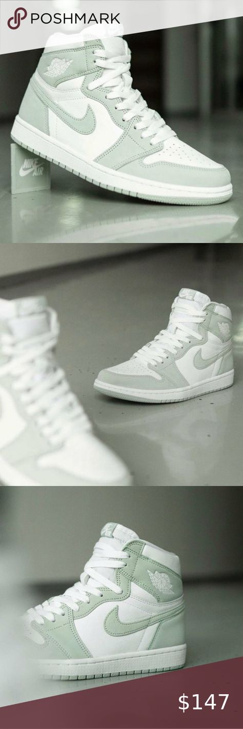 👽 Air Jordan1 Women's White and Green Sage Sneakers Women's Shoes👽 Quince Surprise Dance Outfits Sage Green, Quiencera Dresses Sage Green, Sage Green Quince Shoes, Sage Green Quinceanera Shoes, Green Sweet Sixteen Dress, Sage Green Sweet 16 Decorations, Sage Green Quinceanera Theme Chambelan, Sage Green And White Sweet 16, Sage Green Wedding Shoes