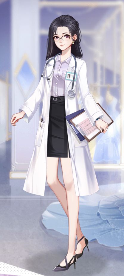 Doctor Clothes Drawing, Anime Doctor Woman Art, Doctor Outfit Drawing, Doctor Aesthetic Outfit, Female Doctor Outfit, Anime Scientist Woman, Anime Doctor Woman, Anime Female Doctor, Doctor Outfit Aesthetic