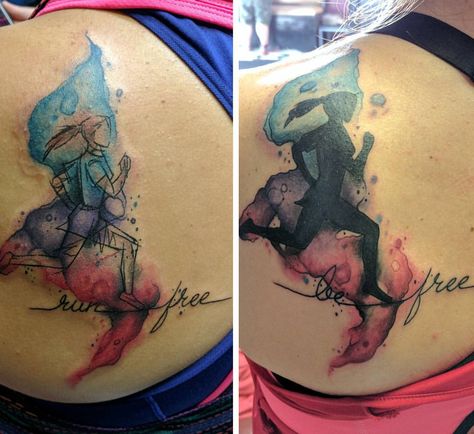 Worked on sister today. Did a running girl with watercolor. Both have the same idea but done differently. #tattoo #tattoos #tattoocommunity #runningtattoos #toledohio #girlstattoo #girlwithtattoos #ohiotattooartist #ohiotattoo #skinart #watercolor #watercolortattoos #colorfultattoo #shouldertattoo #ink #inked #inkjunkeyz #inkmachines Runners Tattoo, Run Tattoo, Runner Tattoo, Ohio Tattoo, Running Tattoo, Running Art, Running Girl, Tattoo Shoulder, Watercolor Tattoos