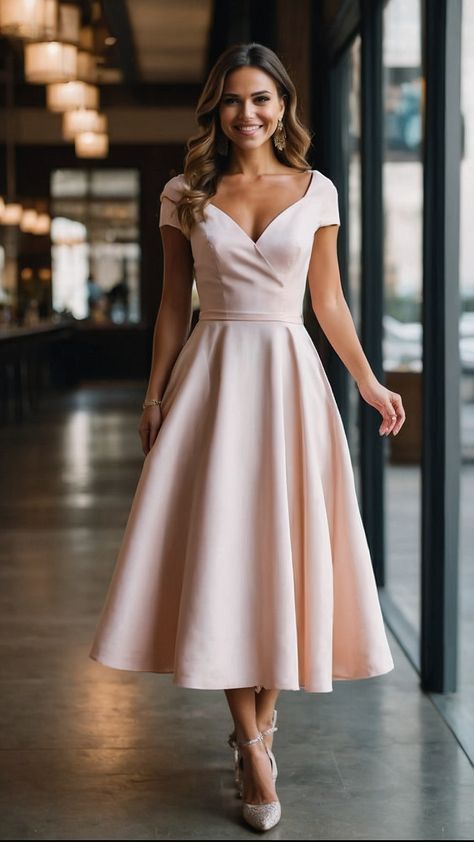 Daytime Formal Wedding Guest, Simple Dress For Wedding Guest, Elegant Summer Dresses For Wedding Guest, Spring Wedding Guest Outfit Classy, Bridesmaid Dresses Fairy, Classic Wedding Guest Dress, Simple Wedding Guest Outfit, Fairy Tale Outfits, Dress Ideas Simple