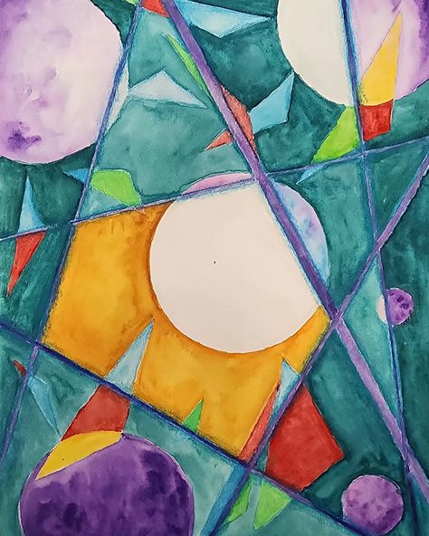 Non-Objective Watercolor Compositions. Art 2. High school, Grades 9-12. . . . #highschoolartteacher #highschoolart #artteachers #artteachersofinstagram #ArtTeacherFusion #artteacher #watercolorpainting #watercolor #prangwatercolor #prang #orphism #abstract #nonobjectiveart Non Objective Art Ideas, Non Objective Art, Colorful Fabric Patterns, Colorful Fabric, School Grades, Art Teachers, High School Art, Art Teacher, Fabric Patterns