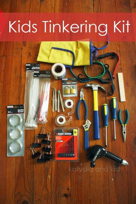 7 CREATIVE TINKERING PROJECTS FOR KIDS Kids Tinkering Kit, Operation Christmas, Woodworking For Kids, Operation Christmas Child, Stem For Kids, Online Gift, Kits For Kids, Diy Toys, Tool Kit