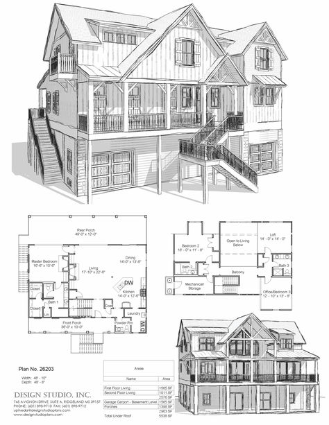 Beach house, Lake House, River House, House on Piers, Modern Farmhouse, Mountain Home, Cabin in the Woods House On Piers, House Layout Design, Modern Cabin House, Small House Layout, Little House Plans, Courtyard House Plans, House Plan Gallery, Floor Plan Drawing, Cabin House Plans