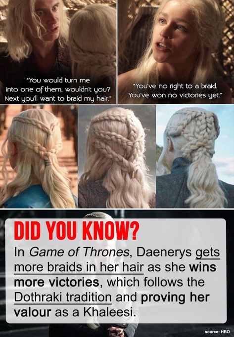 Khaleesi Hair, Her Hair, Game Of Thrones, Braids, Turn Ons, Hair, Plaits