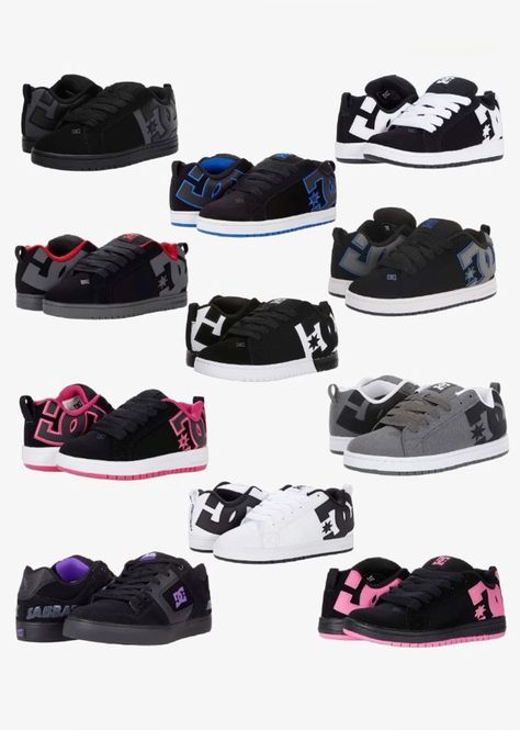 100$ Shoes, Dc Shoes Women's Outfit, How To Style Dc Shoes, Black Dc Shoes Outfit, Dc Shoes Y2k, Dc Shoes White, Outfits With Dc Shoes, Dc Shoes Outfit Women, Dcs Shoes