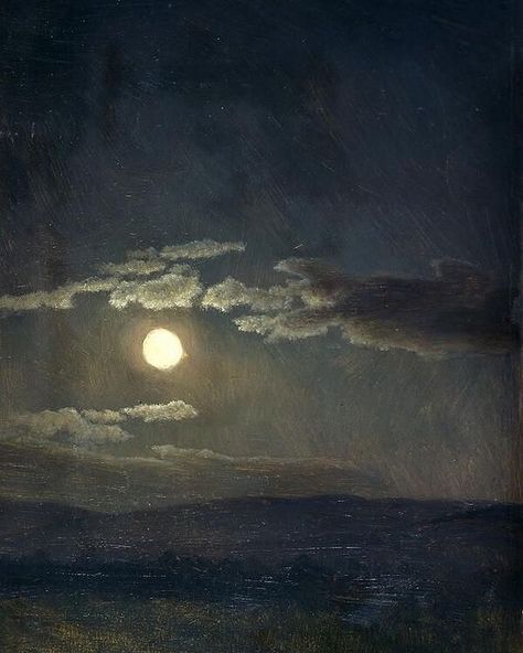 Le Jardin RoBo on Instagram: “Albert Bierstadt (1830-1902)- Moonlight ca 1860 oil on canvas #albertbierstadt #fullmoon #nightscape #nocturne #cloudscape #nightclouds…” Cloud Study, Bowdoin College, Night Clouds, Albert Bierstadt, Moonlight Painting, Art Photography Portrait, Moon Painting, Cloud Painting, Night Painting