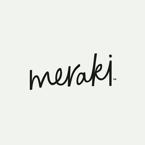 Meraki Logo Design, Meraki Logo, Small Calligraphy, Mango Shop, Typeface Logo, Meaningful Names, Instagram Names, Creative Office, Simple Logo Design