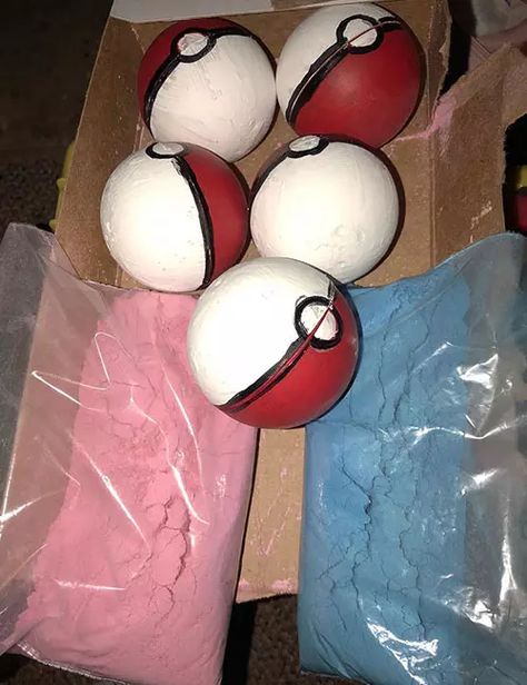 Catch a pokemon for gender reveal idea Bath Bomb Gender Reveal, Easter Gender Reveal, Gender Reveal Pinata, Pokemon Decor, Gender Reveal Cards, Simple Gender Reveal, Creative Gender Reveals, Pregnancy Gender, Gender Reveal Party Games