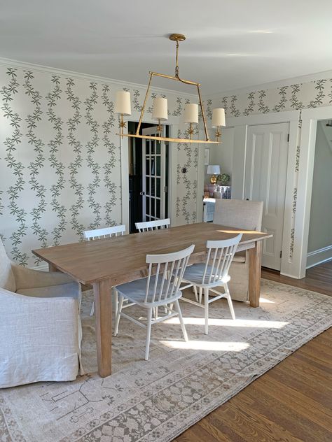 Old House Dining Room, New Old House, Front Stairs, White Wash Brick, House Dining Room, Erin Gates, Manhattan Apartment, Virginia Homes, Old Room