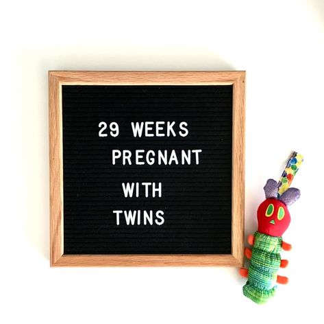 29 Weeks Pregnant with Twins | Forever Fuller Pregnant With Twins Announcement, Twin Belly, Twin Pregnancy Belly, Boy Pregnancy, 27 Weeks Pregnant, 29 Weeks Pregnant, Weekly Pregnancy, 33 Weeks Pregnant, 16 Weeks Pregnant