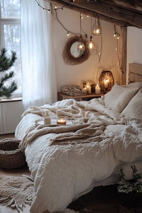 "Design a space where comfort meets style with a Cozy Hygge Bedroom! 🛏️🌟 Neutral colors, plush blankets, and soft lighting create the perfect cozy atmosphere. 🌿✨ #HyggeDesign #CozySpaces #BedroomDecor" Cozy Hygge Bedroom, Bedroom Neutral Colors, Hygge Bedroom, Bedroom Neutral, Hygge Design, Cozy Hygge, Design A Space, Plush Blankets, Plush Blanket