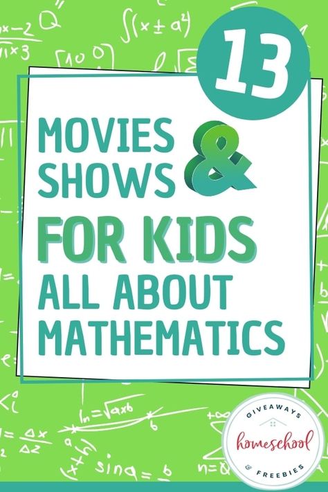 Math is such a complex subject that it intimidates many children. Show students just how useful it can be through these movies - many based on true stories. #math #hsgiveaways Math Movies, Movies For Kids, Math Professor, Math Mystery, Homeschool Freebies, Science Engineering, About History, Homeschool Help, Homeschool Math