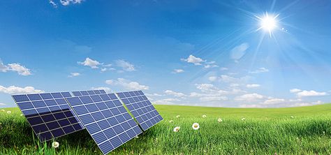 Solar panel on the green grass Solar Background, Solar Power Illustration, Solar Energy Poster Design, Solar Energy Design Graphic, Solar Panel Poster Design, Solar Images, Solar Panel Photography, Cool Black Wallpaper, Diy Solar Power System