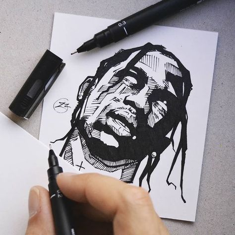 Villamuriel | 1996 | BDG$ on Instagram: “ASTRO🌎 PLS TAG > @travisscott <” Travis Scott Art Drawing, Travis Scott Sketch, Travis Scott Drawing, Travis Scott Art, Cartoon Drawing Tutorial, Boho Art Drawings, Rapper Art, Kaiju Art, Art Drawings Sketches Pencil