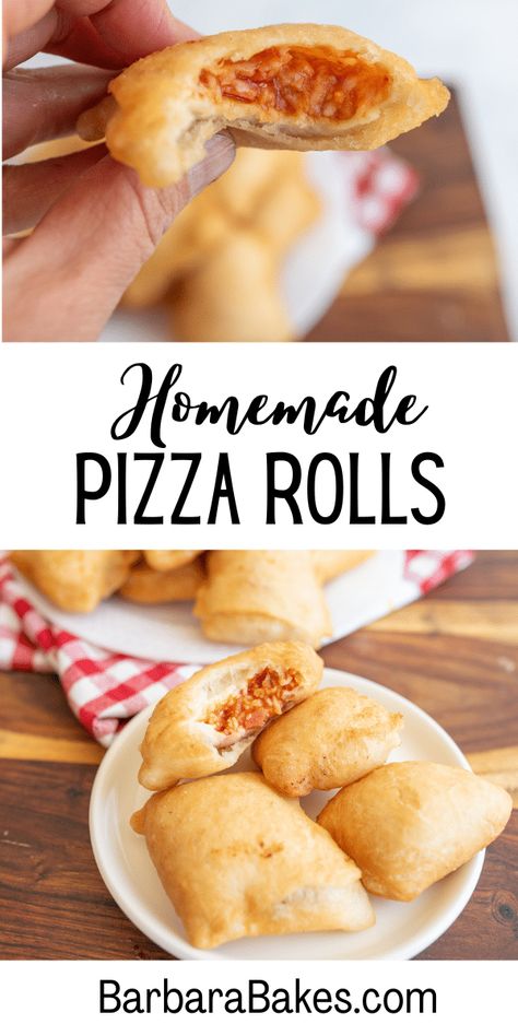 Pizza rolls are a delicious twist on the classic pizza, offering a convenient and customizable experience in every bite. via @barbarabakes Homemade Pizza Rolls, Pizza Roll Recipe, Simple Family Meals, Leftover Pizza, Classic Pizza, Making Homemade Pizza, Pizza Bites, Pizza Rolls, Pizza Toppings