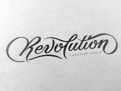 Revolution Sketch Script Logo Design, Cool Typography, Typography Poster Design, Web Graphic Design, Types Of Lettering, Script Lettering, Photography Logo, Letter Logo Design, Lettering Quotes