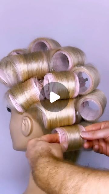 BRAIDS | UPDOS | INSPIRATION on Instagram: "Do you want big bouncy hair? 🙌🏼 Do you use Velcro rollers already? Watch this video from @josephianson and learn how to use them to achieve it?   Grab those rollers and get watching as he shows you step by step how to use Velcros to create big bouncy curls.   Created using @revlonprofessionaluk style Masters  #beyondtheponytail   #hairtutorial #bouncyhair #bighair #hairtutorials #hairdosimple #mobwife #mobwifebob #updohairstyles #bangs #hairstyles #hairideas #bob #bouncy #mobwifeaesthetic #reel #reels #igreels #ighair #hairfashion #hairhack #hairgoals #updostyles #upstyle #tutorialhair #hairart #reelitfeelit #bouncyblowdry #blowout #curltutorials" Curls With Velcro Rollers, Diy Glam Hairstyles, How To Make Hair Bouncy, How To Set Rollers In Hair, How To Use Curlers For Volume, How To Use Rollers In Hair Tutorials, How To Place Rollers In Hair, Blowout Curls With Curling Iron, Big Soft Curls For Long Hair