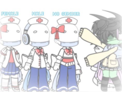 Gacha Club Hospital Outfit, Scientist Oc, Pe Uniform, High School Uniform, Gacha Outfit, Club Face, Gacha Ocs, Hospital Outfit, Club Hairstyles