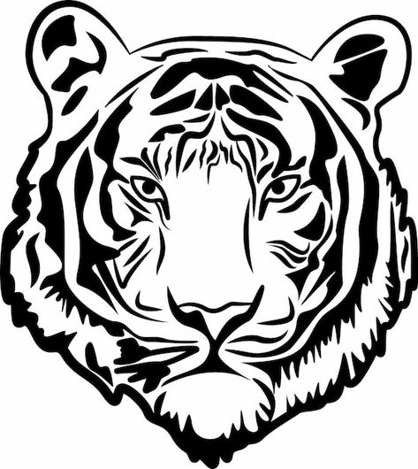 Premium Vector | Set of mustaches. black silhouette of moustaches. Tiger Silhouette, Tiger Wall Art, Tiger Drawing, Pumpkin Stencil, Free Amazon, Tiger Face, Tiger Tattoo, Amazon Rainforest, Black And White Illustration