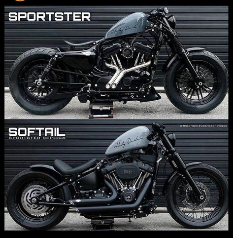 Harley Sportster 48, Harley Davidson Models, Sports Cars Bugatti, Softail Bobber, Custom Bikes Cafe Racers, Sportster 48, Sportster Chopper, Cafe Racer Moto, Custom Built Motorcycles