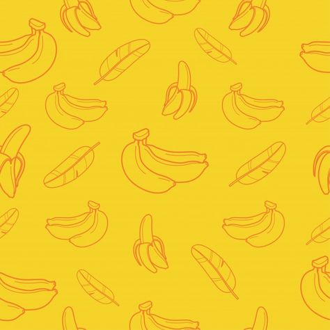 Banana Chips Illustration, White Pattern Background, Chips Packaging, Banana Wallpaper, Banana Roll, Jungle Tree, Banana Pattern, Line Art Images, Monkey Pattern