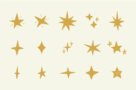 Free Vector | Hand drawn sparkling stars collection Night Sky With Stars, Sky With Stars, Star Doodle, Drawing Stars, Star Illustration, Quirky Illustration, Galaxy Background, New Years Background, Star Background