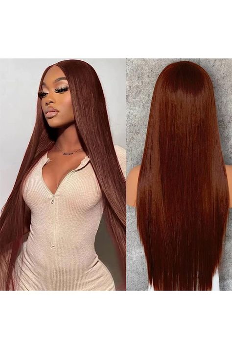 13x6 Reddish Brown Lace Front Wigs Human Hair 180 Density Colored 13x6 HD Lace Front Wigs Human Hair Straight 33B Auburn Cooper Red Wig Glueless Wig Human Hair Wigs for Women Pre Plucked with Baby Hair 20 Inch 5x5 Closure Wig, Brown Lace Front, Red Wig, Lace Front Wigs Human Hair, Glueless Wig, Curly Lace Front Wigs, Red Wigs, Wig Human Hair, Wigs Human Hair