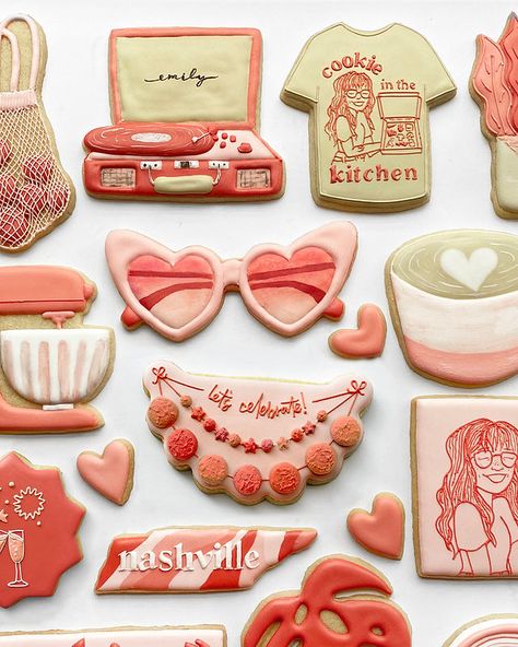 Nashville Bachelorette Cookies, Pink Bachelorette Cookies, Cookies Bachelorette Party, Nashville Bachelorette Cookies Decorated, Bachelorette Party Cookies Funny, Bride Cookies, Valentine Cookies Decorated, Office Holiday Party, Iced Sugar Cookies