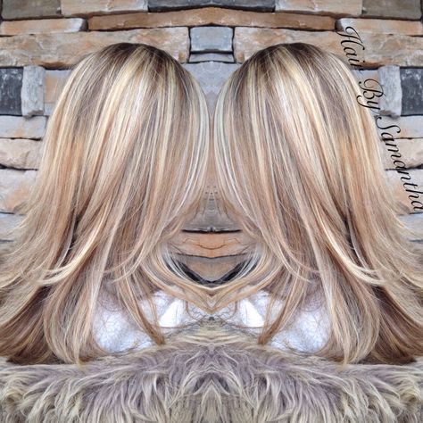 Dimensional blonde highlight and lowlight Multi Dimensional Blonde, Highlights Dimensional, Dimension Blonde, Dimensional Blonde Highlights, Dimensional Blonde Hair, Blonde Highlights And Lowlights, Blonde Highlights On Brown, Blonde Highlights On Brown Hair, Highlights On Brown Hair