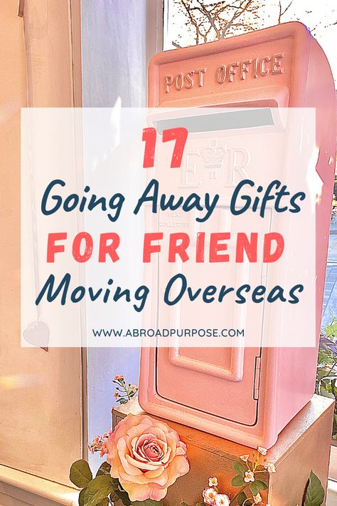 Farewell Gifts For Friends, Fun Gift Ideas, Friends Leave, Handmade Gifts For Friends, Gifts For Friend, Moving Abroad, Volunteer Gifts, Moving Overseas, Goodbye Gifts