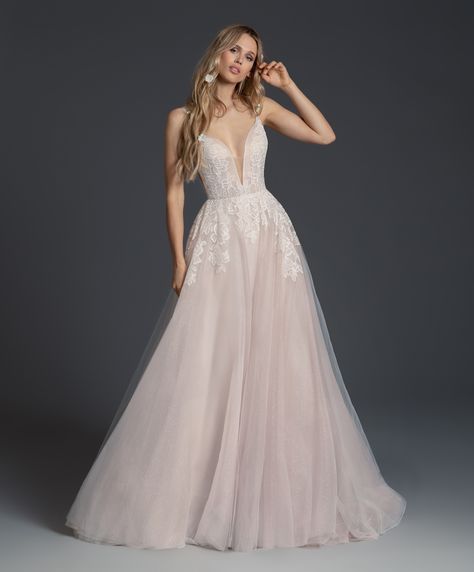 Hayley Paige Dress, Hayley Paige Bridal, Hayley Paige Wedding, Blush By Hayley Paige, Hayley Paige Wedding Dress, Jlm Couture, French Lilac, Full Tulle Skirt, Hayley Paige