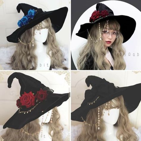 Witchcore Outfit Aesthetic, Kawaii Outfit Ideas, Witch Cosplay, Witch Costumes, Mysterious Girl, Concept Clothing, Mom Hats, Trendy Dress Outfits, Witch Outfit