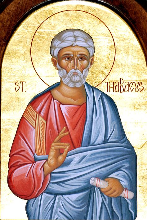 Apostle Thaddeus of the Seventy - Orthodox Church in America St Mathew, St Jude Thaddeus, St Matthew, Lives Of The Saints, Saint Matthew, Twelve Apostles, Eastern Orthodox, Gospel Of Jesus Christ, St Jude