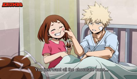 Bakugo and uraraka Bakugo And Uraraka, Bakugo X Uraraka, Ulquiorra And Orihime, Bakugou And Uraraka, Pink Wallpaper Ipad, Ochako Uraraka, I Ship It, My Hero Academia Episodes, Cute Pumpkin