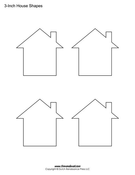 House Templates | Free Blank House Shape PDFs Printable House Template, Letter B Printable, House Shapes, Printable Stencil, Printable House, Paper House Template, House Outline, Making Stamps, Free Printable Alphabet